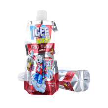 Liquid Transparent Doypack Top Corner Aluminum Foil Material Spout Pouch Juice Drink Pouches Plastic Packaging Bag